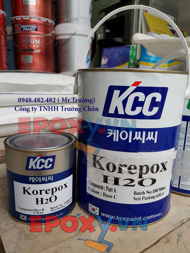 sơn epoxy gốc nước kcc hàn quốc - báo giá sơn epoxy gốc nước kcc