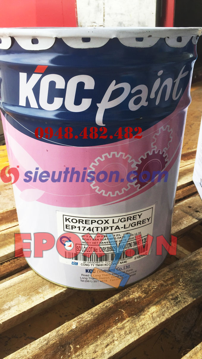 Sơn Epoxy chống acid hóa chất Korepox EP174 (T) KCC Paint