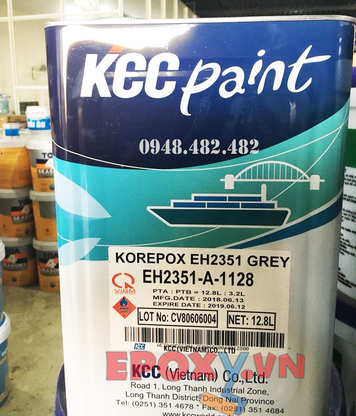 Sơn Korepox EH2351 KCC epoxy chống thấm bể chứa nước thải