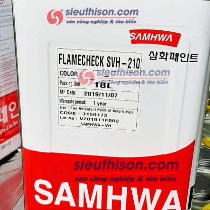 Sơn chống cháy Flamecheck SVH 210 Samhwa Paint cho kết cấu thép