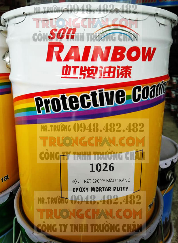 Bột trét epoxy 1026 Rainbow  - Bột epoxy trám trét sàn và tường