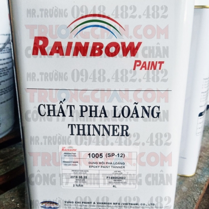 Thinner 1005 Rainbow - Dung môi pha sơn epoxy