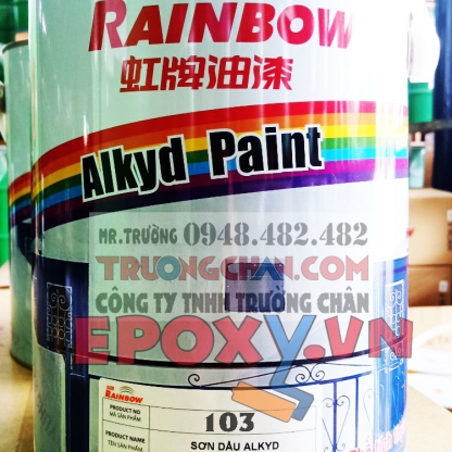 103 Sơn màu bạc Alkyd Rainbow
