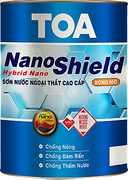 Sơn nước ngoại thất cao cấp TOA NanoShield - Bóng Mờ