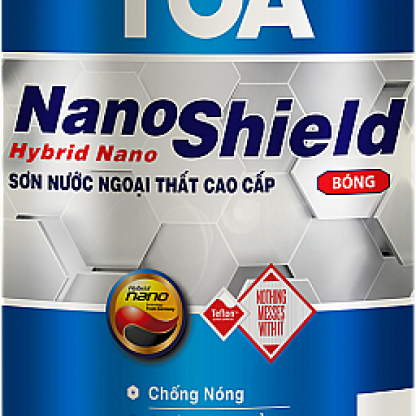 Sơn nước ngoại thất cao cấp TOA NanoShield - Bóng