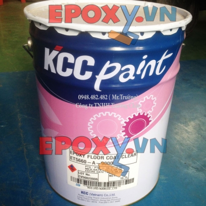 Sơn epoxy KCC ET5660 màu thông dụng D40434 và D80680